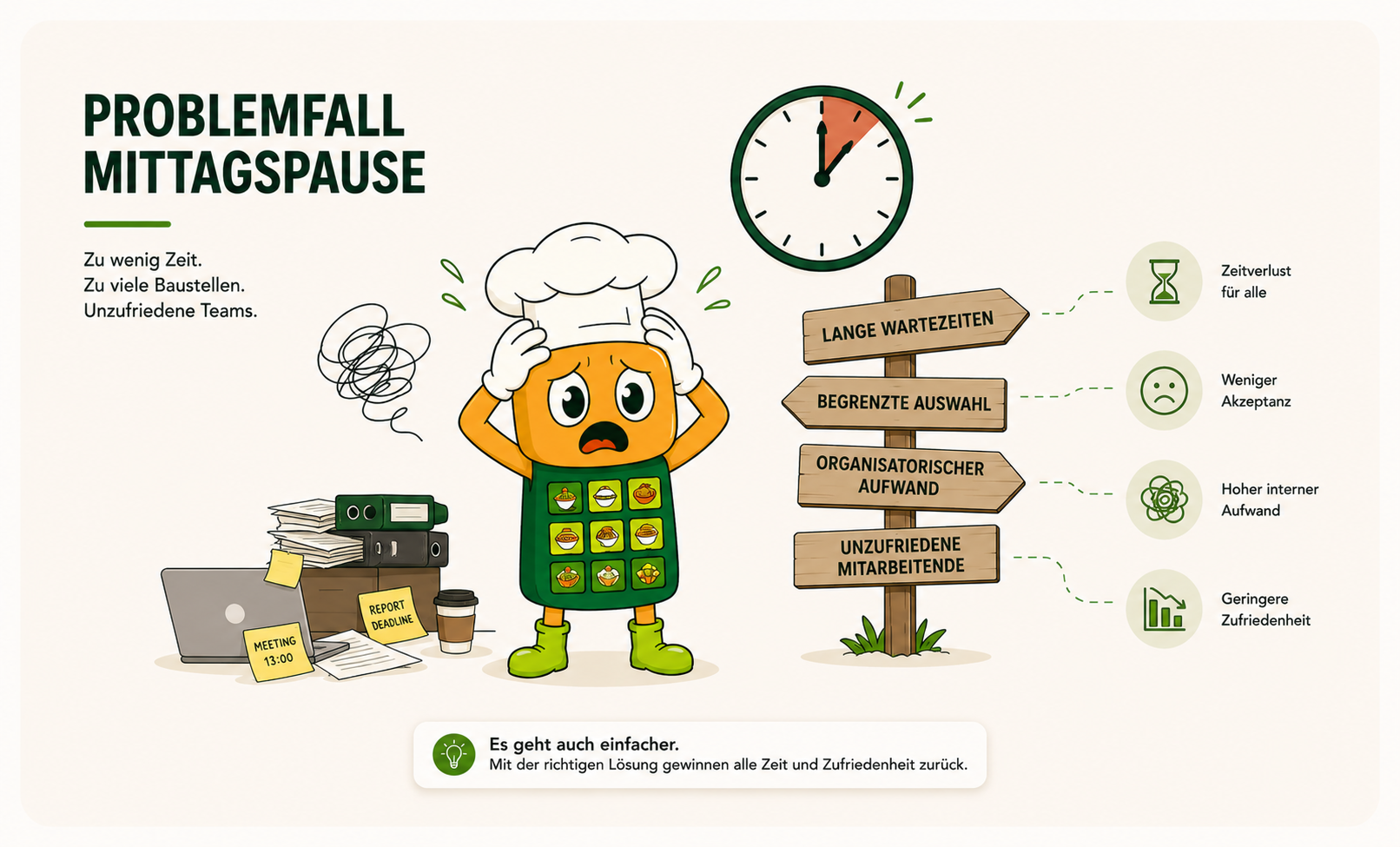 Problemfall Mittagspause