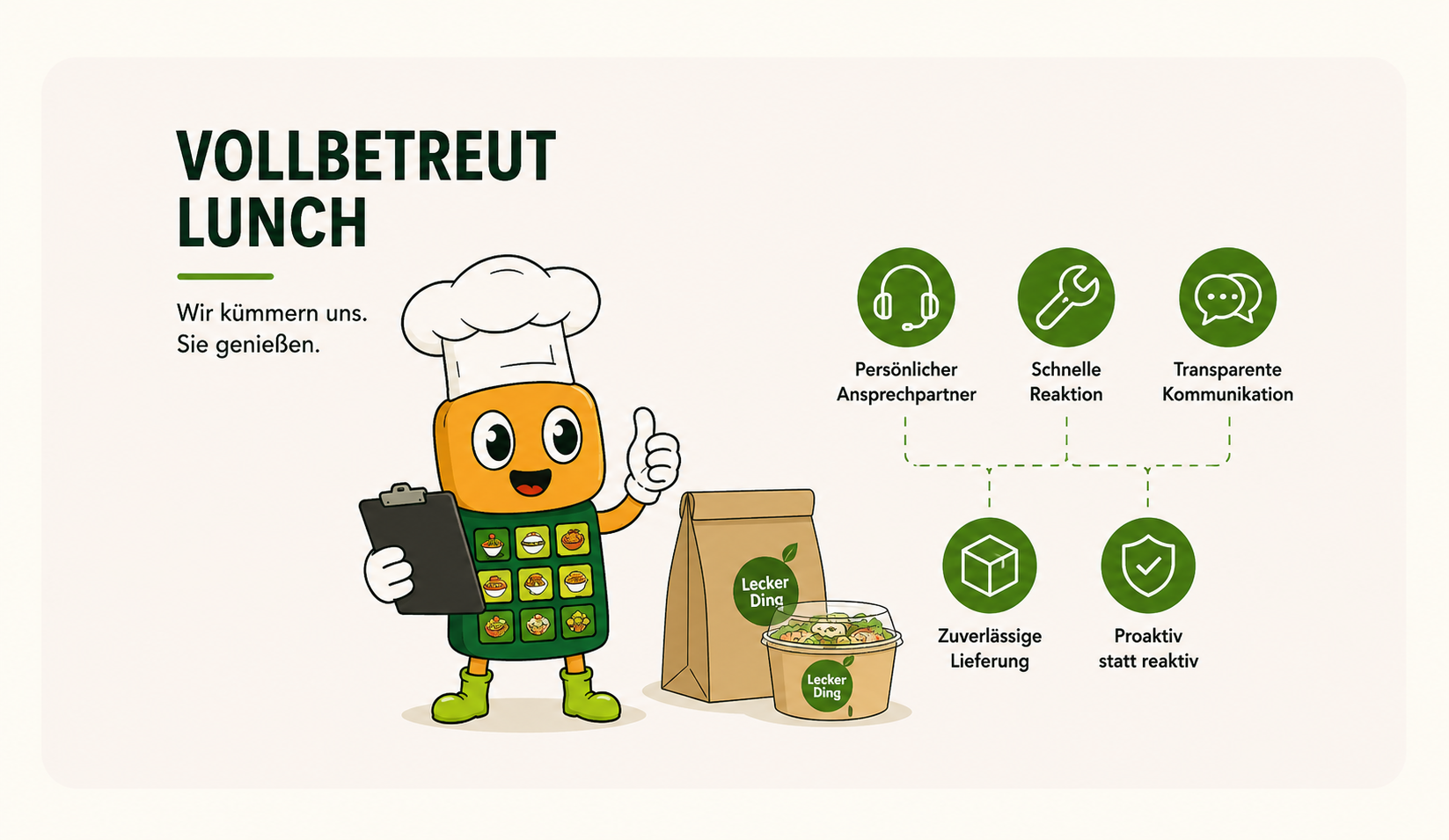 Vollbetreut Lunch