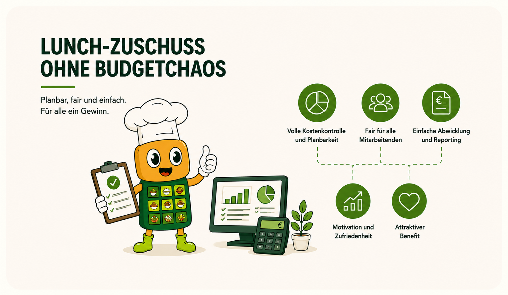 Lunch-Zuschuss ohne Budgetchaos